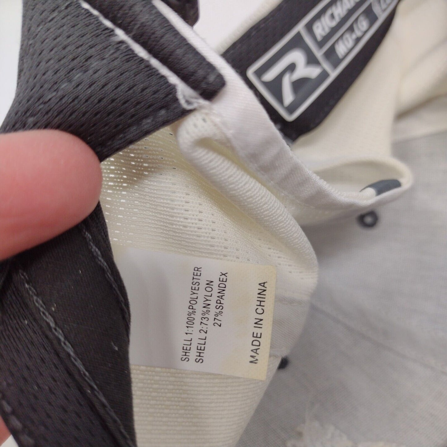Richardson Strapback Hat Gray M/L Adjustable Embroidered Colorblock