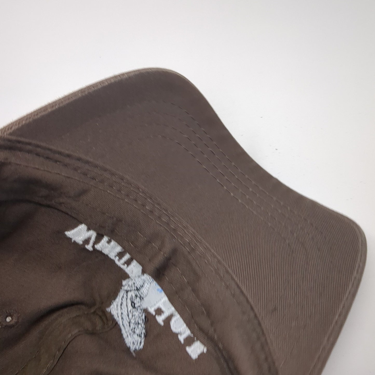 White Hole Resort Slideback Hat Brown One Size Adjustable Outdoor Cap