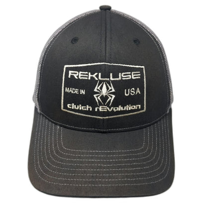 Richardson Trucker Hat Black One Size Mesh Snapback Rekluse Clutch Revolution