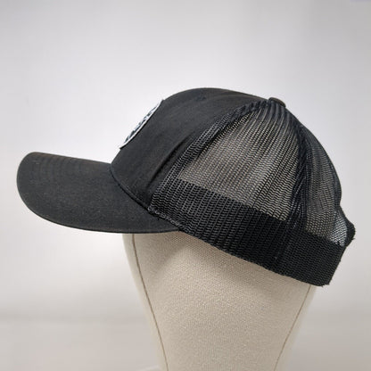 KaiAloha Supply Wailea Maui Snapback Trucker Hat Black OSFA Mesh Back