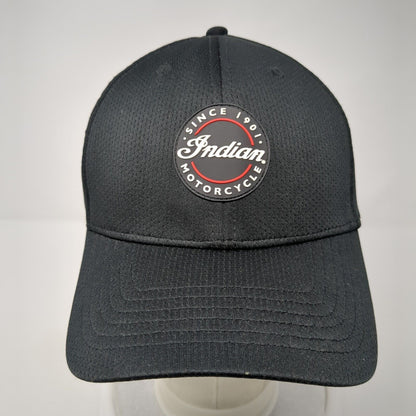 Indian Motorcycle Patch Slideback Hat Black One Size Adjustable 6 Panel