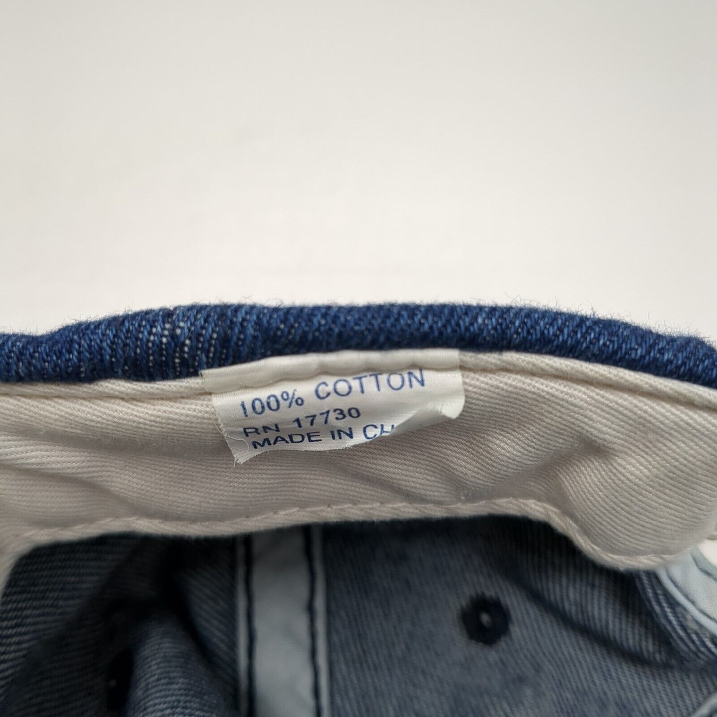Unbranded Slideback Hat Blue Denim One Size Adjustable 6 Panel Blank