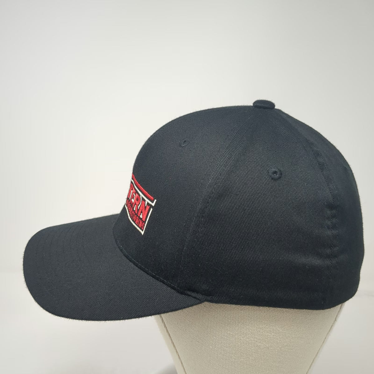 Flexfit Baseball Cap Black M Western Heating Air Conditioning Hat Fitted Logo