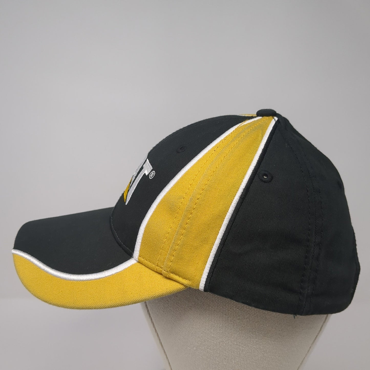 CAT Strapback Hat Multi One Size Embroidered Logo Adjustable Colorblock