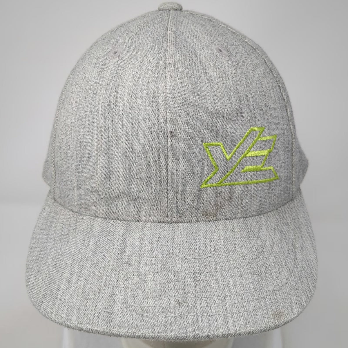 Flexfit Baseball Cap Gray One Size Fitted Yount Enterprises YE Embroidered Hat