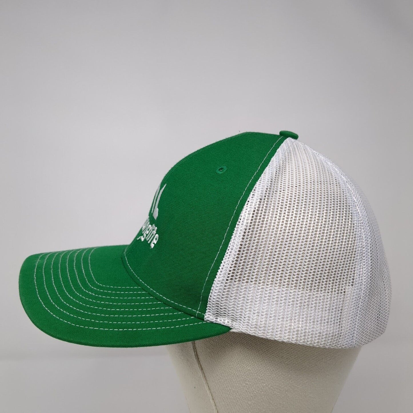 Younglife Snapback Trucker Hat Green OSFA Adjustable Mesh Back Richardson
