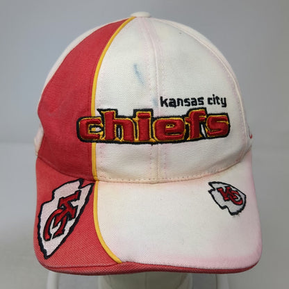 Reebok NFL Kansas City Chiefs White One Size Hat Cap Embroidered Strapback