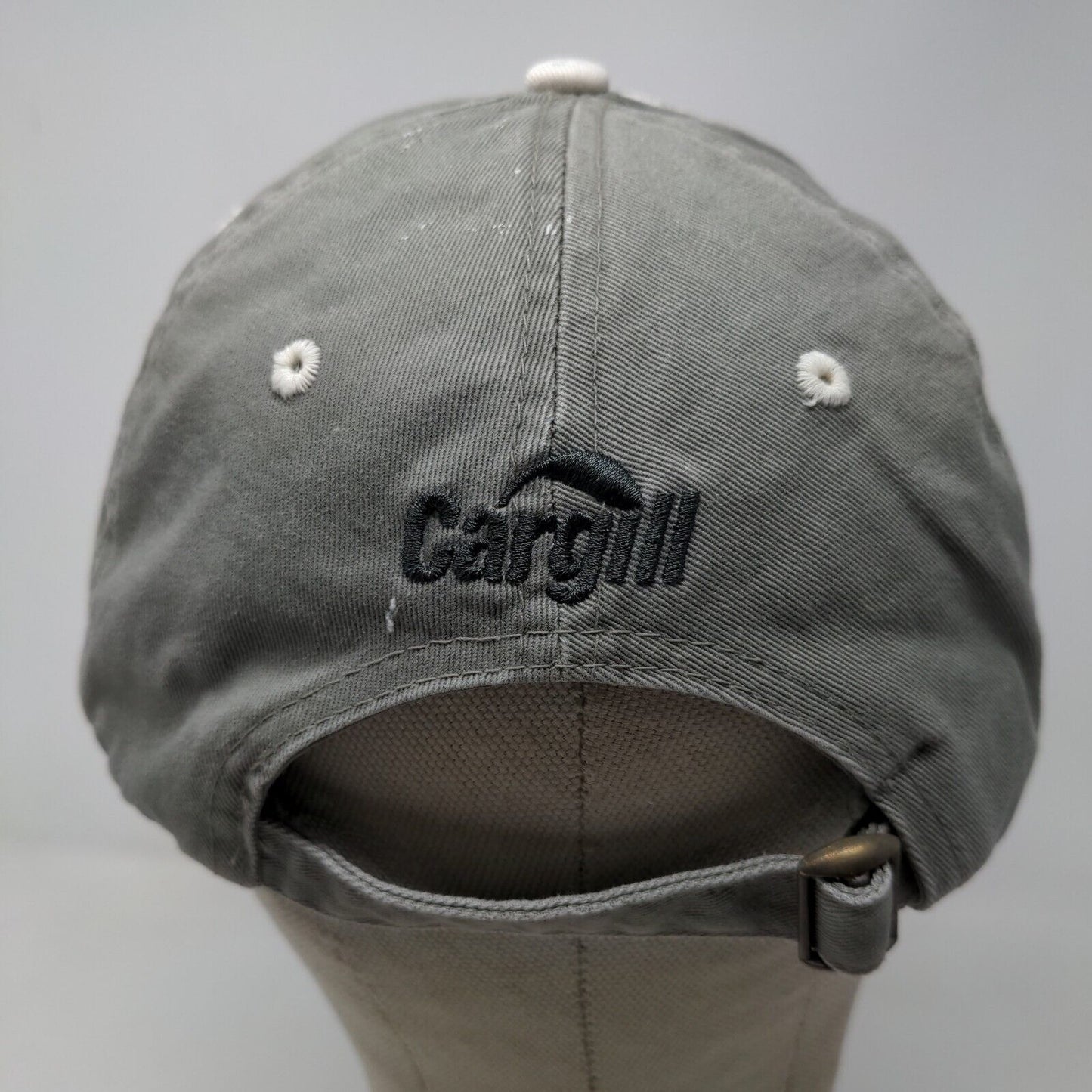 Cargill Men's Slideback Hat Gray Embroidered Logo Retro Styling