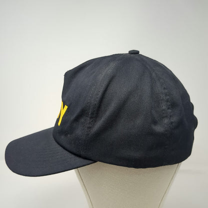 Port Authority Trucker Black One Size Hat Navy Embroidery Snapback Made in USA