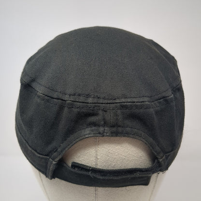 WWB 2015 Strapback Cadet Army Cap Hat Black One Size Adjustable Cotton