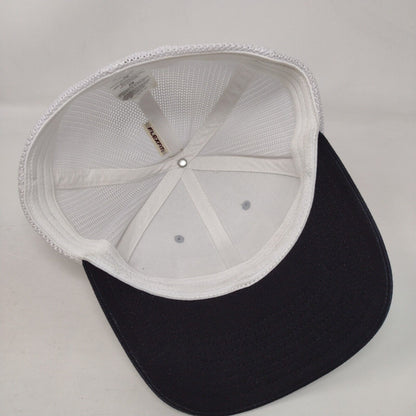 Fish Flag Fitted Mesh Back Trucker Hat Multi S/M Flexfit Columbia PFG
