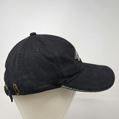 Surfware Hawaii Wave Black One Size Baseball Cap Hat Slideback Brim Text Logo
