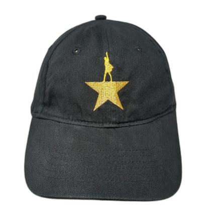 KC Caps Hamilton American Musical Gold Star Baseball Cap Black One Size Hat