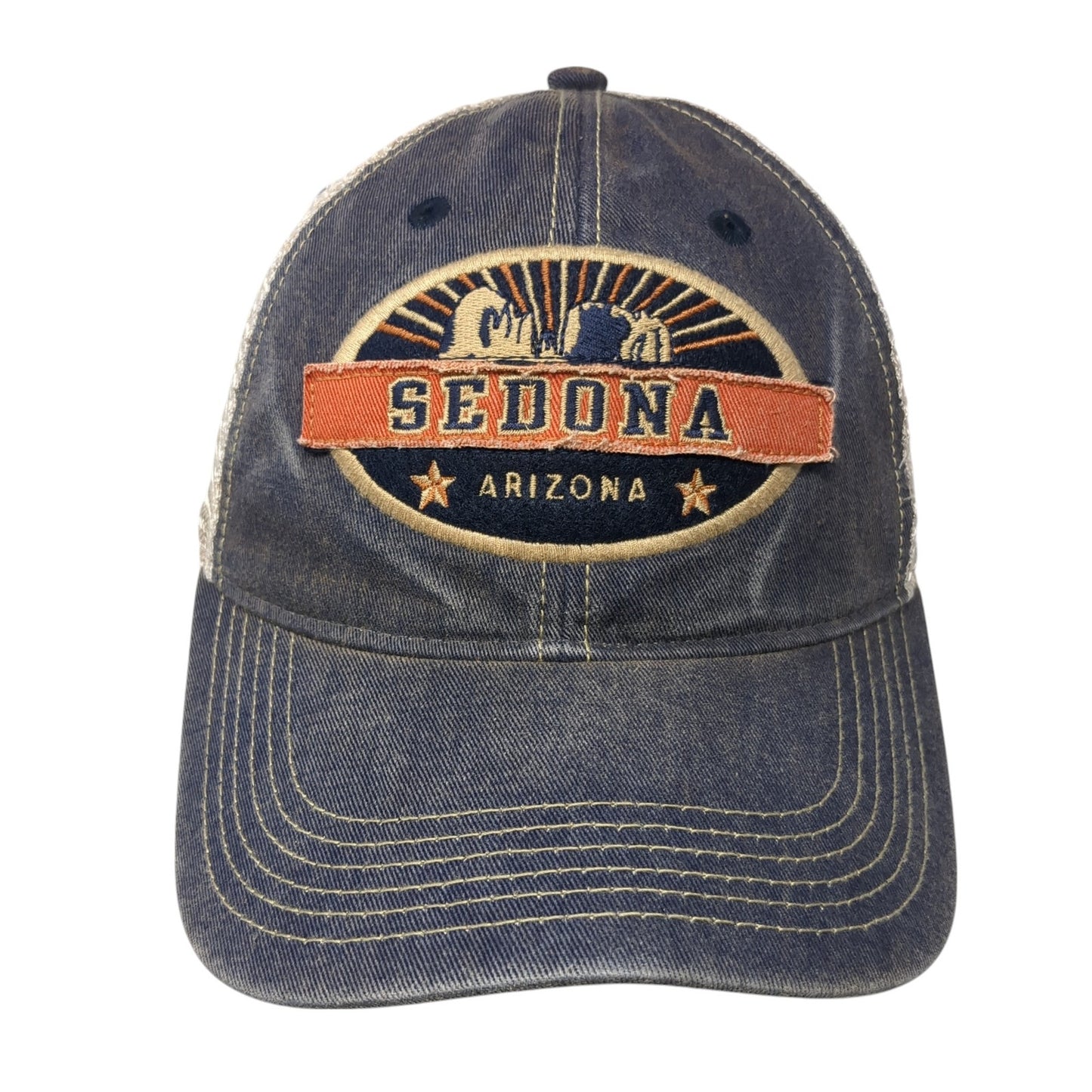 Sedona Arizona Snapback Mesh Back Trucker Hat Blue One Size Legacy