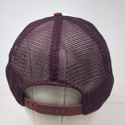 Ad Wear GE Silicones Salt Lake Hardware Trucker Hat Red One Size Mesh Snapback