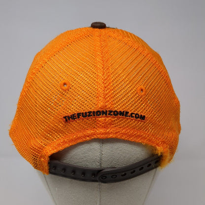 Fuzion Snapback Trucker Hat Multi One Size Adjustable Embroidered Mesh Back