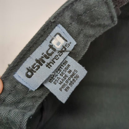 District Threads Army Cap Gray One Size Rogue Spirits Distressed Cotton Logo Hat