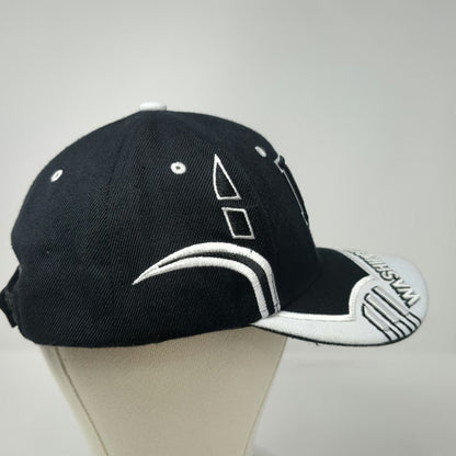 City Hunter Baseball Cap Black One Size Washington DC Embroidered Strapback Hat