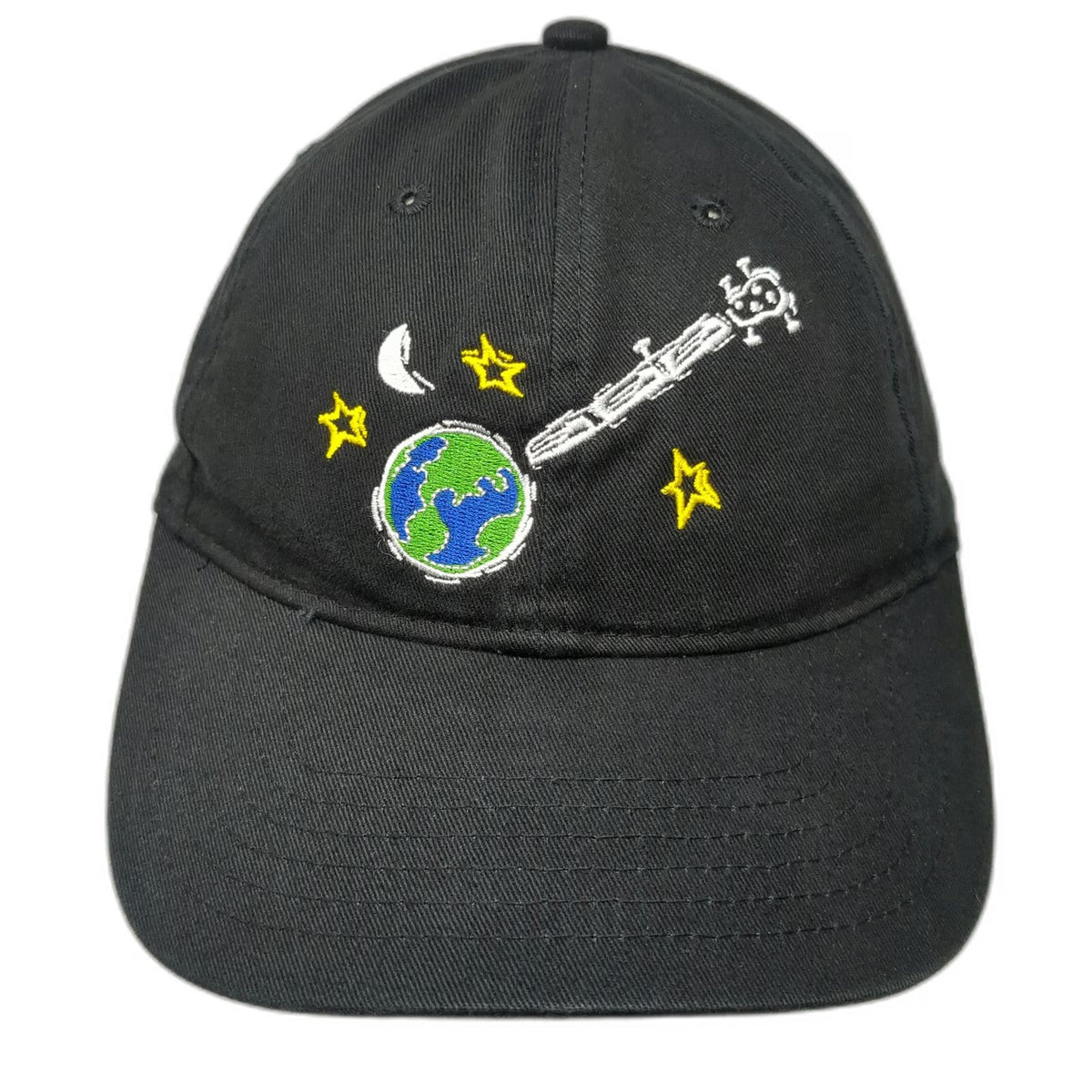 Bela Fleck Baseball Cap Black One Size Flecktones Band Music Space Earth Hat