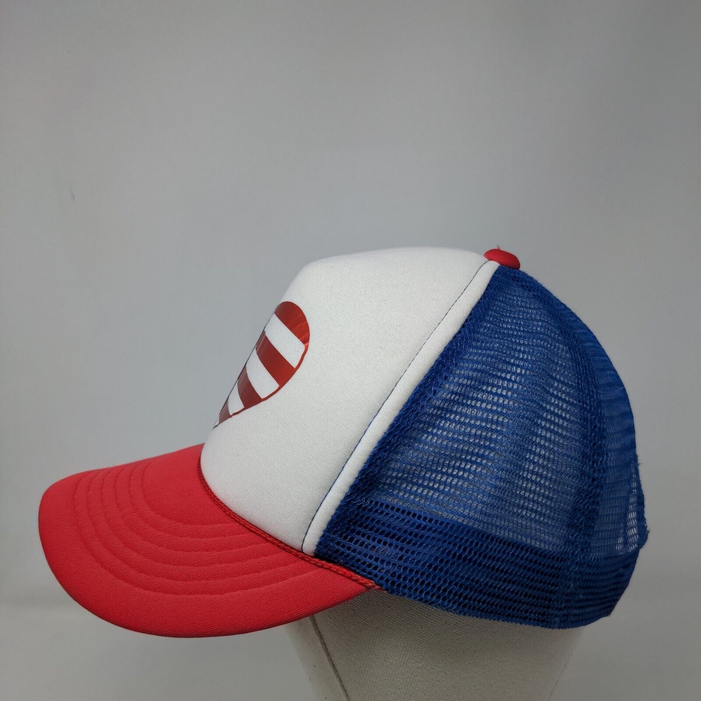 Love American Flag Snapback Trucker Hat Multicolor OSFA Patriotic Rope Cobra