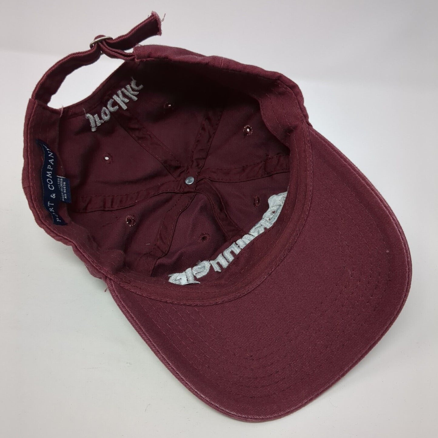 44 Runners Slideback Hat Red One Size Solid Adjustable Port & Company