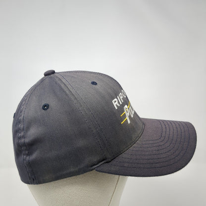 RIP On Police Fitted Hat Blue S/M Flexfit Embroidered Vented Holes Yupoong