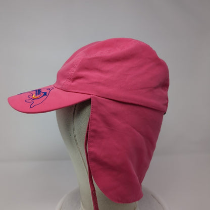 SunSkinz UV Protection Kids Trapper Hat Pink 1-6 Years Adjustable Embroidered