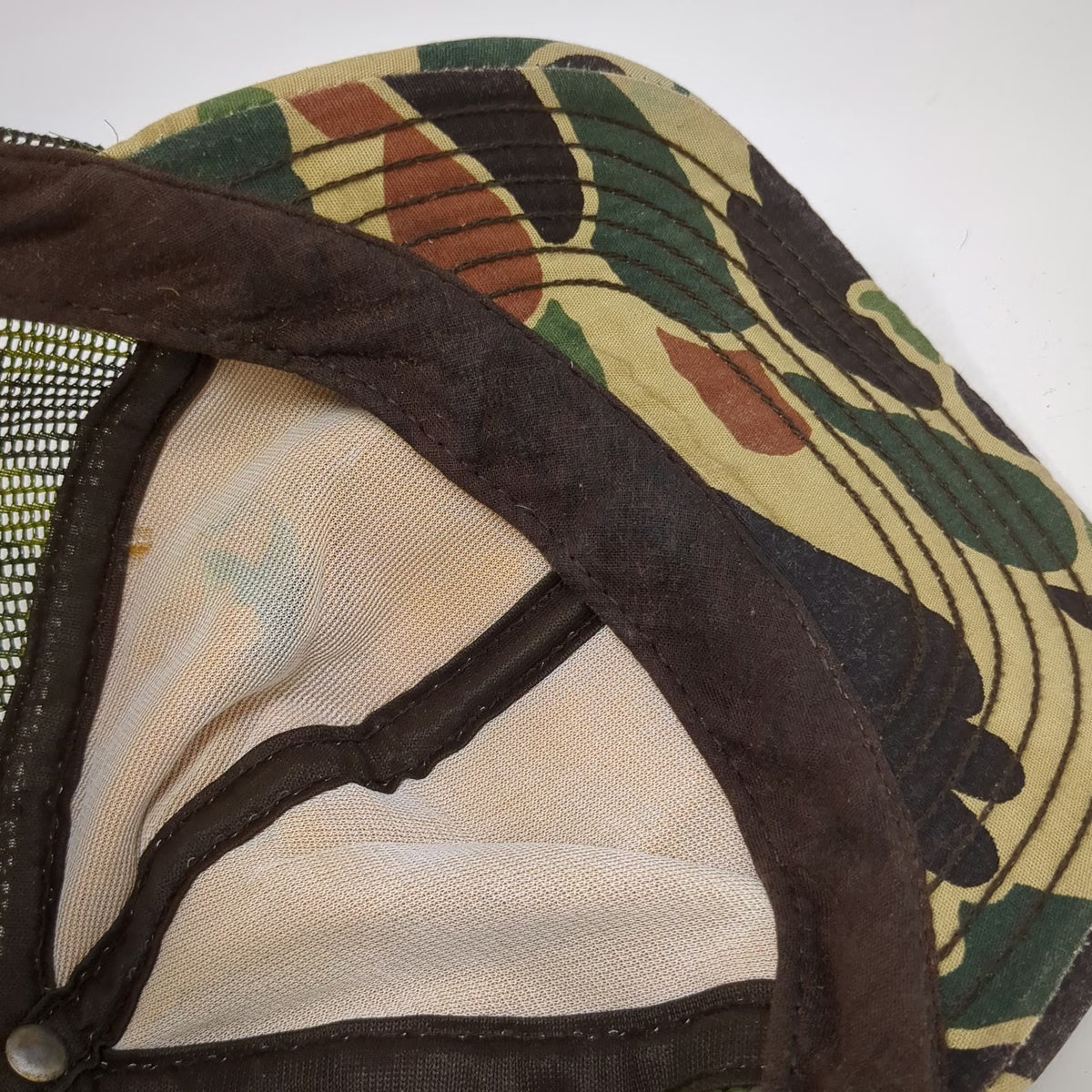 DeLong Trucker Hat Green L Camouflage Ducks Unlimited Snapback Mesh 10/30 Club