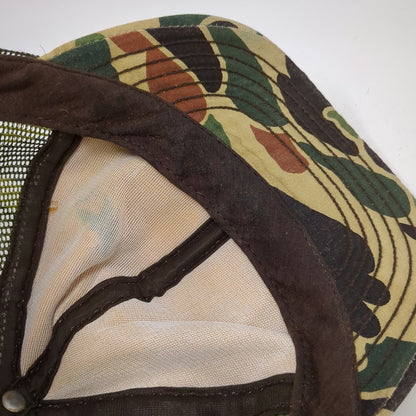 DeLong Trucker Hat Green L Camouflage Ducks Unlimited Snapback Mesh 10/30 Club