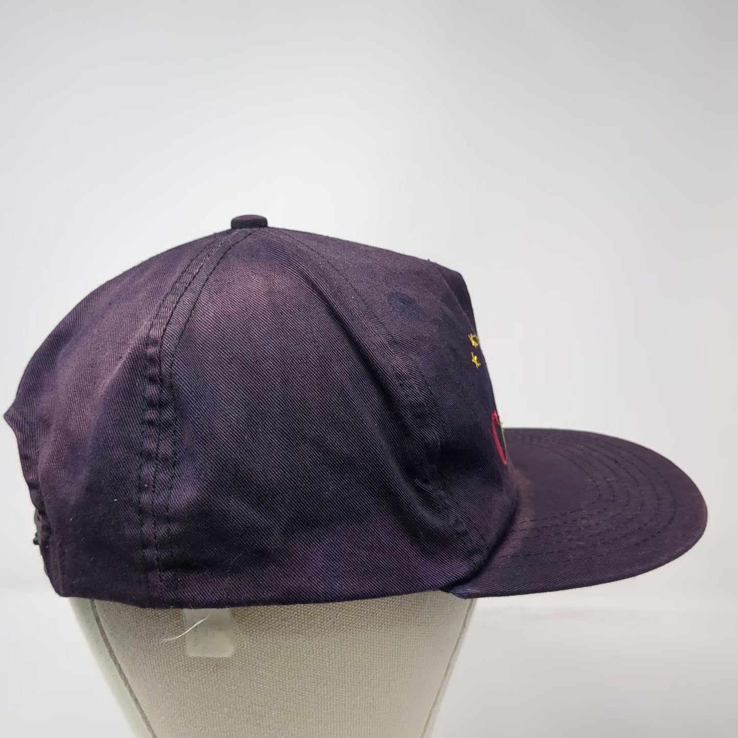 Blue 5 Panel Hat Cornwall Stars Embroidery Snapback One Size Green Under Brim