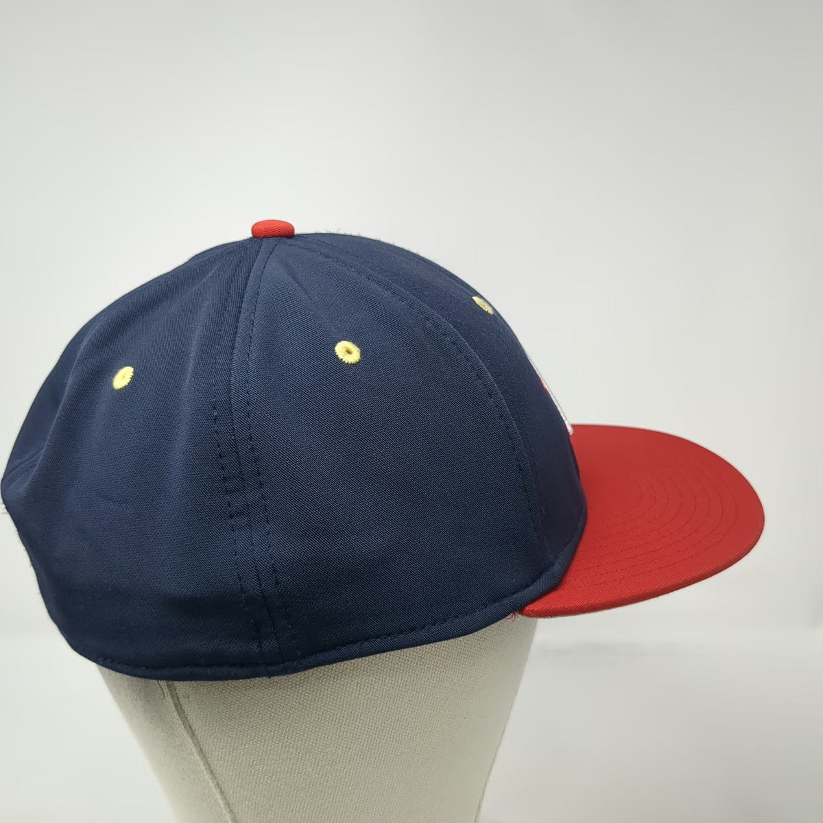 Under Armour Baseball Cap Blue Red M Hat AS Star Logo Fitted Stretch Athletic