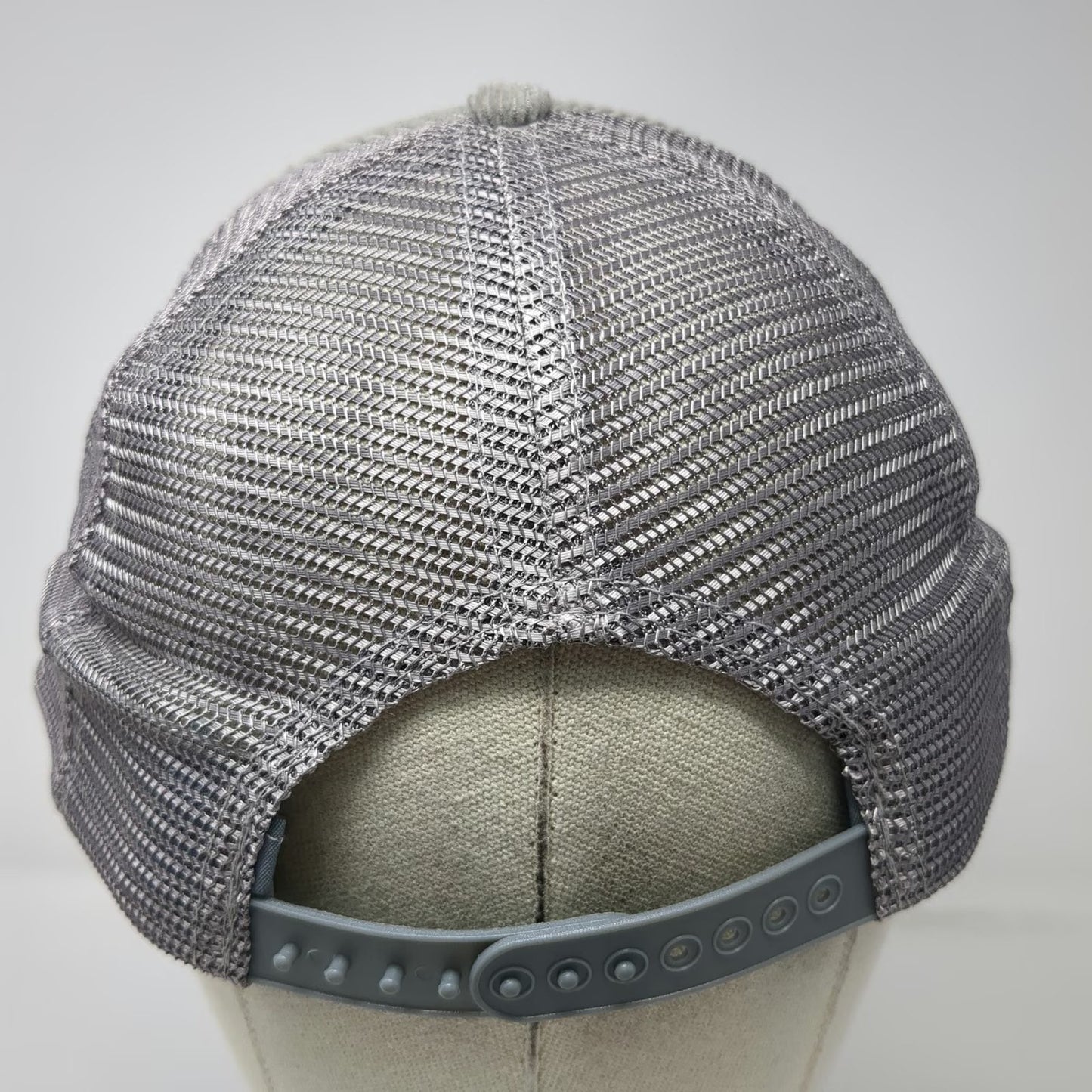 Trucker Gray Hat One Size Idaho Fish Game Vintrage 1988 Corduroy Mesh