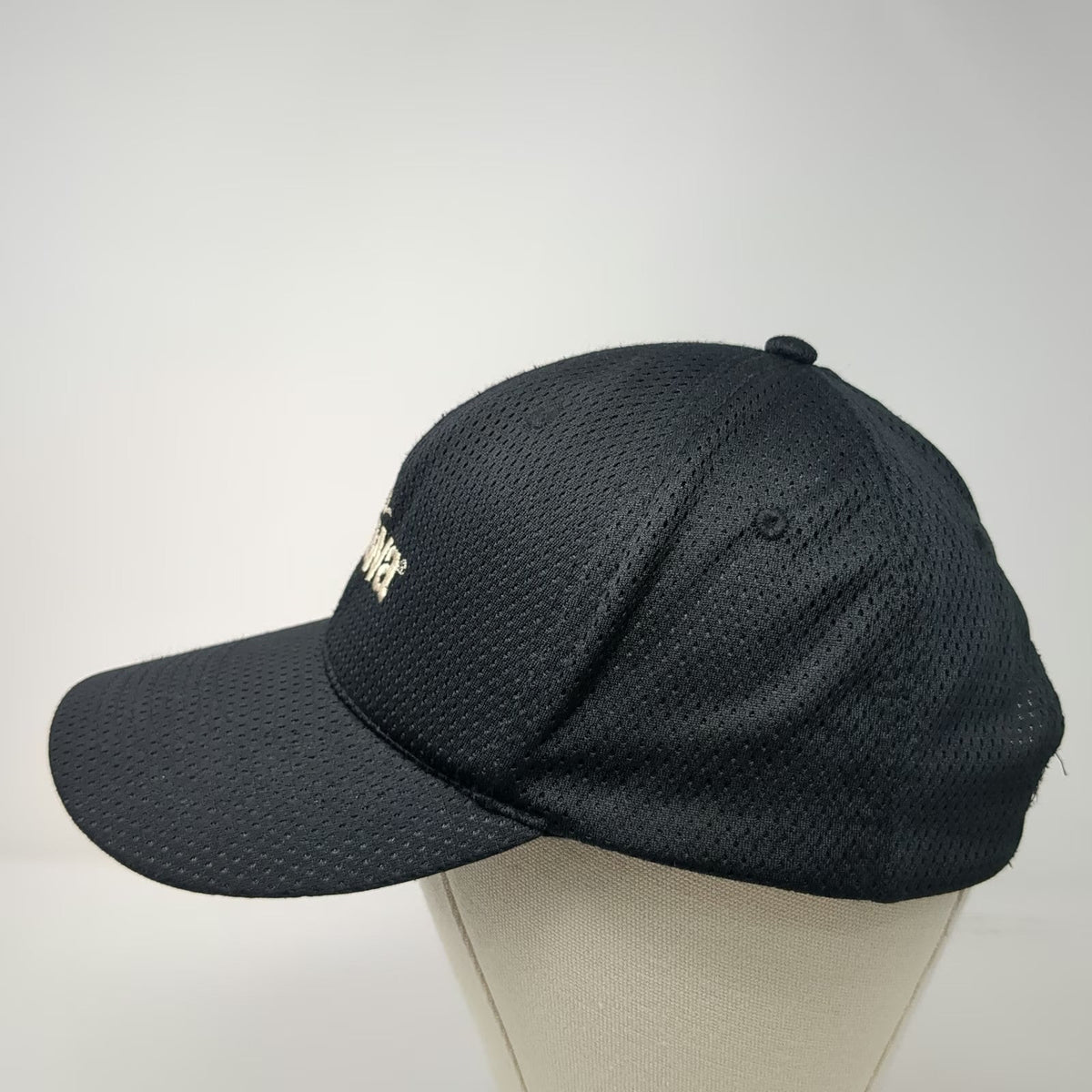 Wawa Baseball Cap Black One Size All Over Mesh Embroidered Logo Strapback Hat