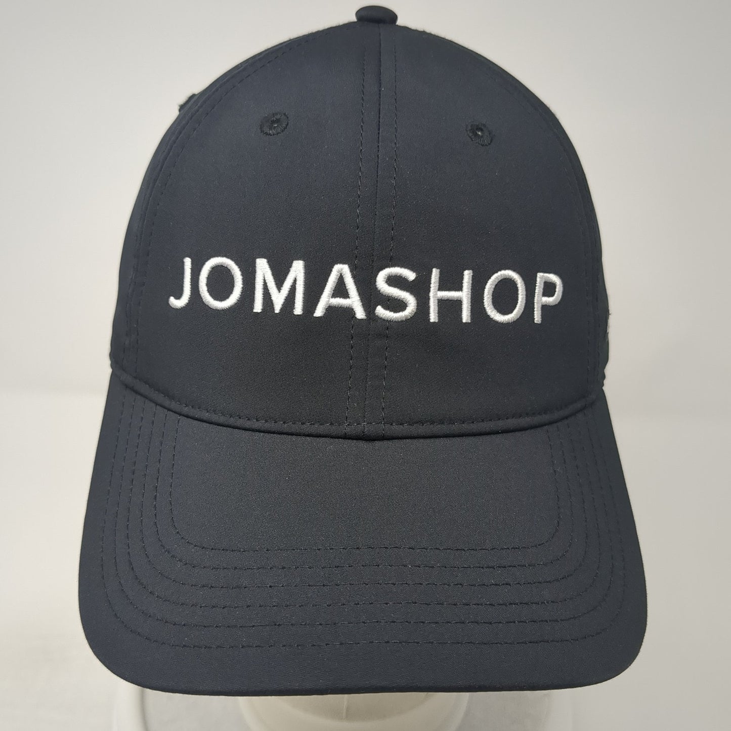 Jomashop Snapback Hat Black One Size Adjustable Embroidered 6 Panel