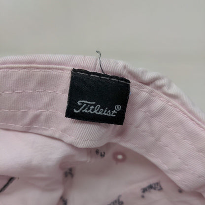 Titleist FJ Slideback Hat Whiteish-Pink One Size Adjustable Embroidered 6 Panel
