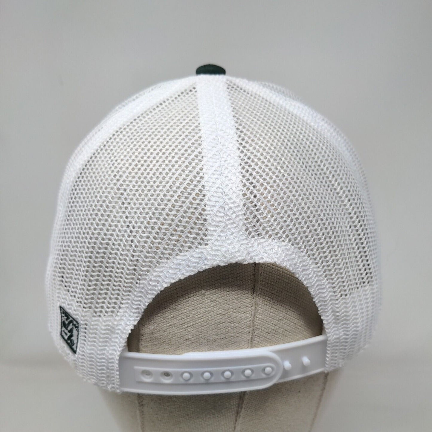 ISCI Snapback Trucker Hat Green OSFM Adjustable Embroidered Mesh Back The Game