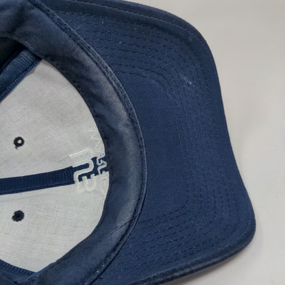 Warren Bank Strapback Hat Blue OSFA Adjustable Embroidered Cotton Yupoong