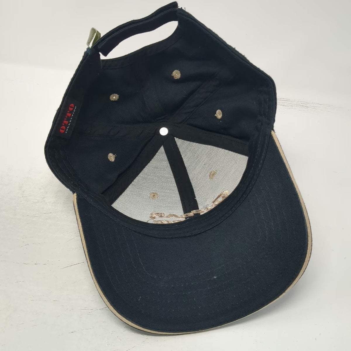 Otto Baseball Cap Black One Size Gibbar Electric Organic Cotton Strapback Hat