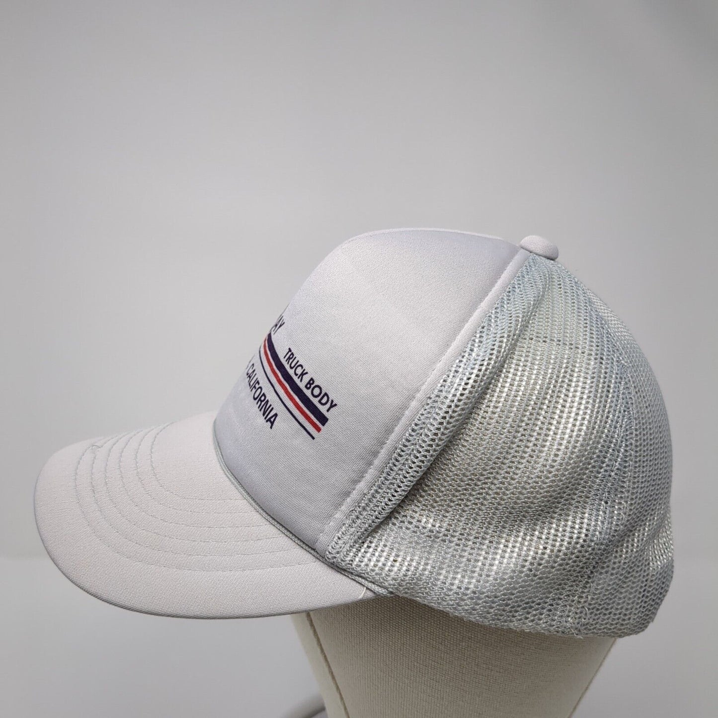 North Bay Truck Body Snapback Rope Trucker Hat Gray One Size Mesh Back