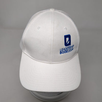 Leadership Boise 2024 Snapback Trucker Hat White One Size Mesh Back