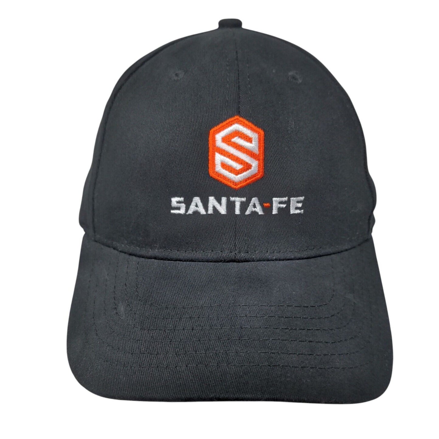 Santa Fe Fitted Hat Black S/M Embroidered Indoor Air Quality Solutions