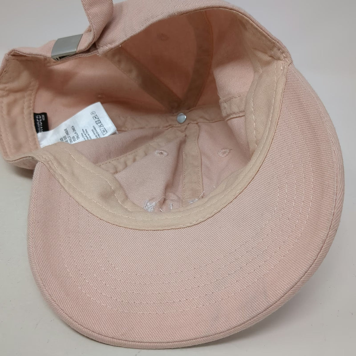 H&M Divided BRKLN Baseball Cap Pink One Size Cotton Slideback Hat Brooklyn