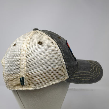 Legacy Trucker Hat Gray One Size Seward AK Alaska Mountain Patch Mesh Snapback