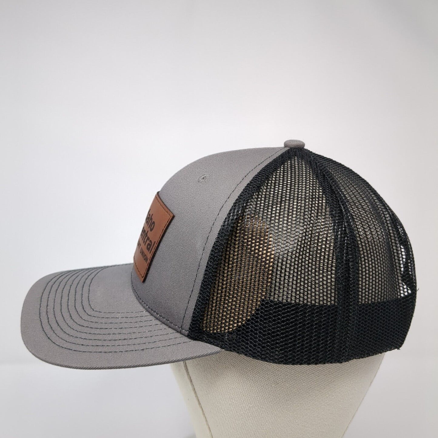 Idaho Central Credit Union Snapback Trucker Hat Gray OS Adjustable Outdoor Cap