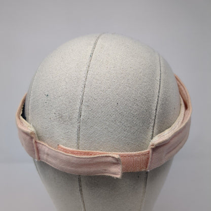 Grant's Farm Strapback Sun Visor Hat Pink One Size Adjustable Embroidered JHats