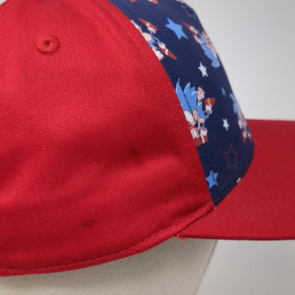 Sonic The Hedgehog Youth Snapback Hat Multicolor OS Adjustable Graphic Print
