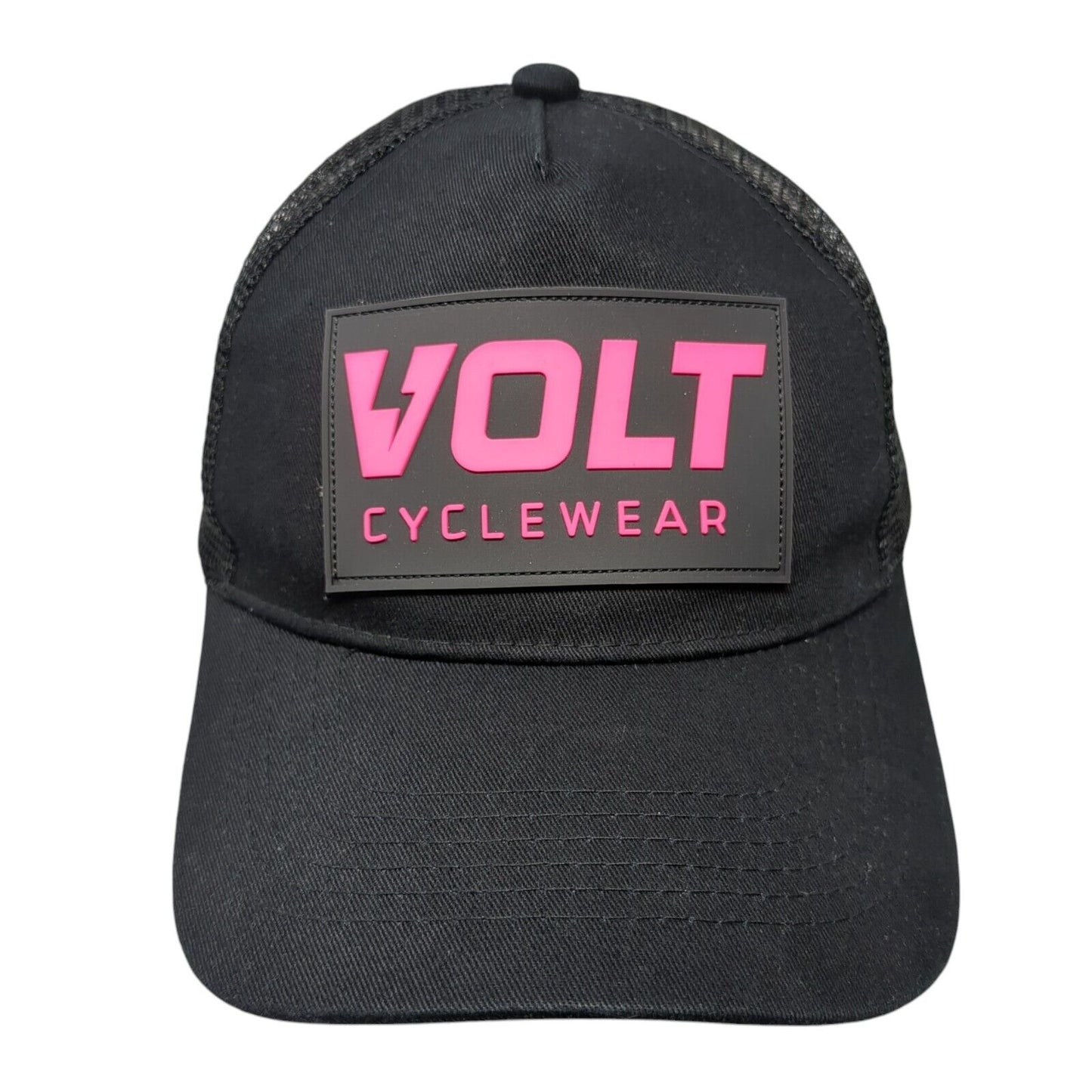 Volt Cyclewear Snapback Mesh Back Trucker Hat Black One Size Adjustable