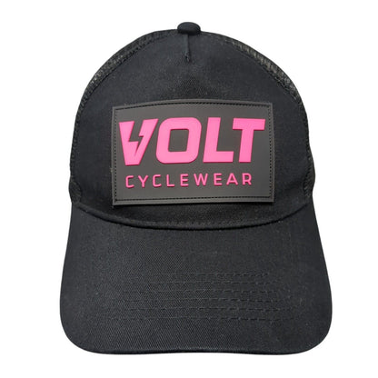 Volt Cyclewear Snapback Mesh Back Trucker Hat Black One Size Adjustable