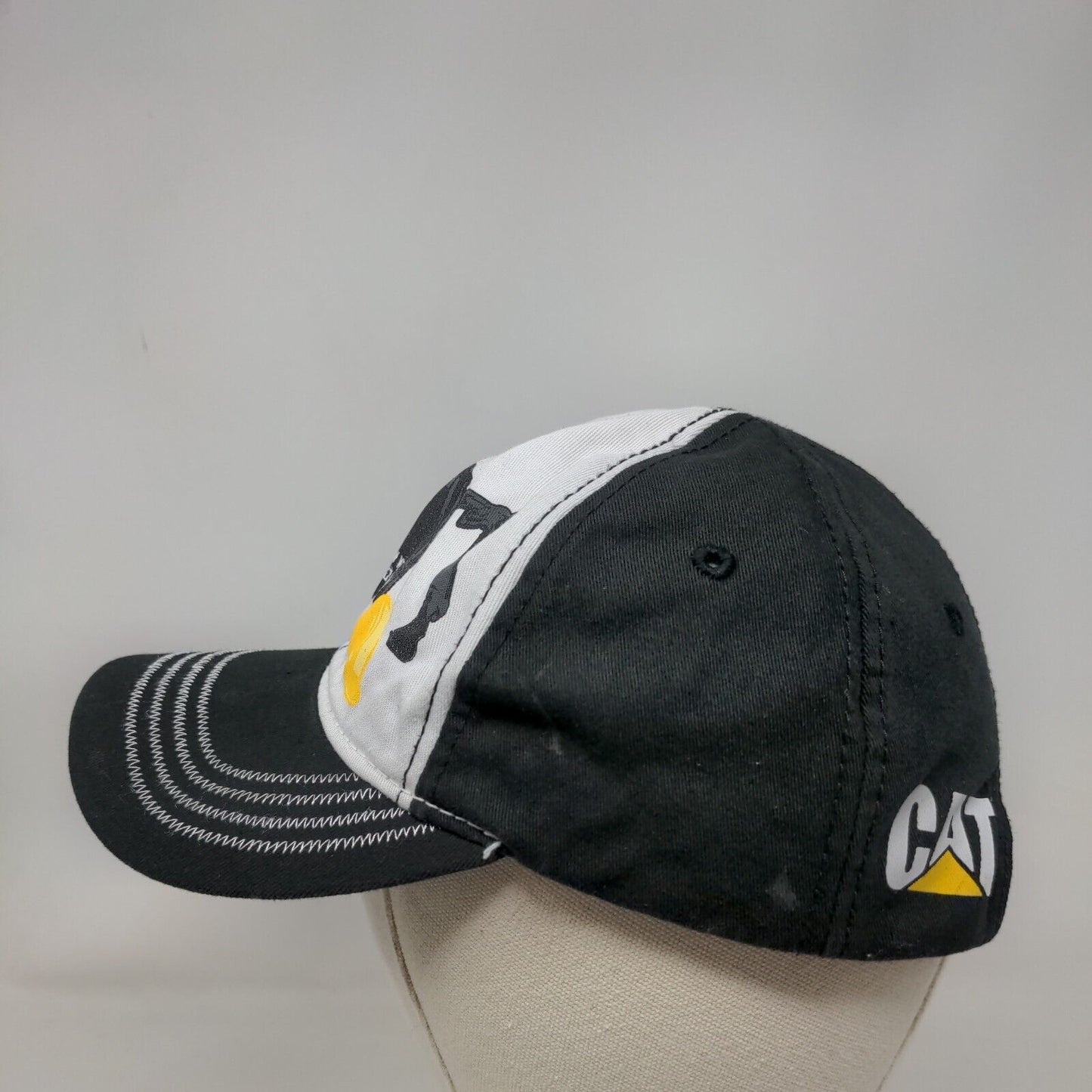 Construction Area Gettin' Dirty Strapback Hat Black One Size Adjustable CAT