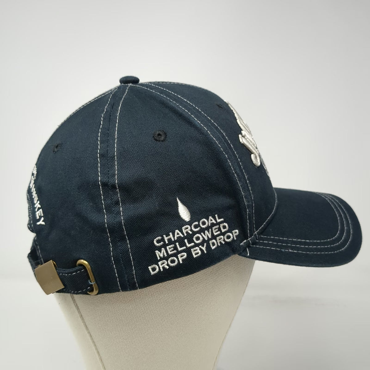 F&M Co Jack Daniel's Baseball Cap Blue One Size Slideback Embroidered Hat